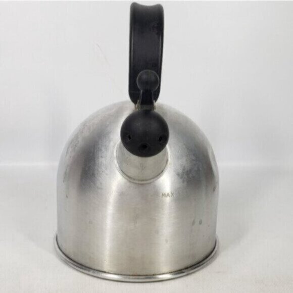 Vintage Ikea Aluminum Whistling Tea Kettle Stove Top Camping - Picture 4 of 14